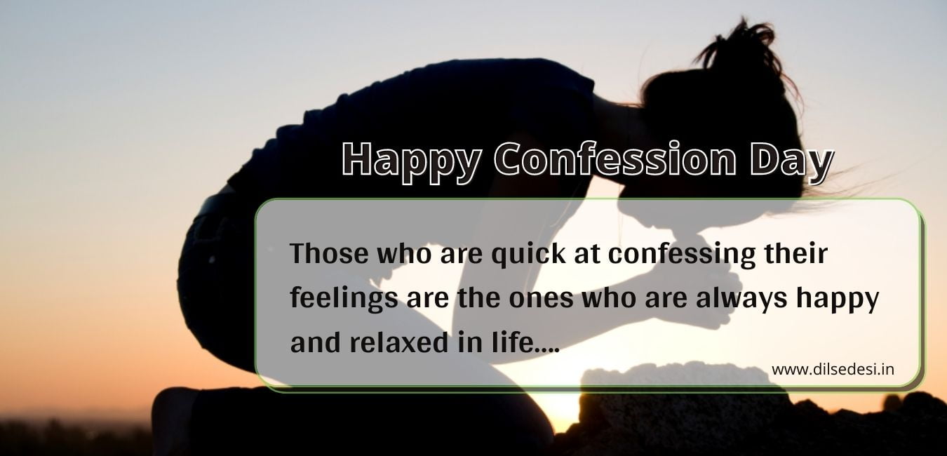 Happy Confession Day meaning In hindi And Quotes, Sms, Message, Status in English